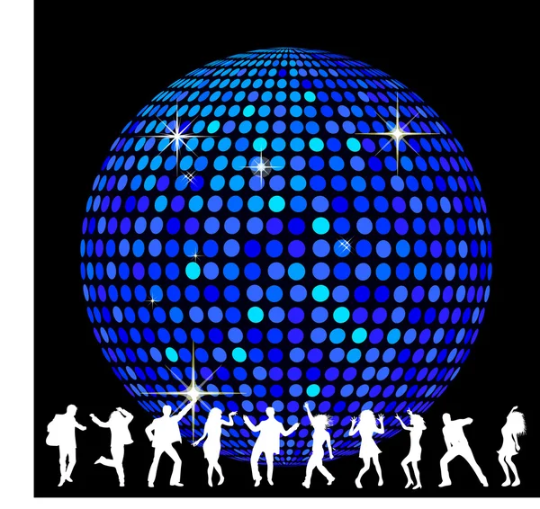 Μπάλα disco και χορό — Φωτογραφία Αρχείου