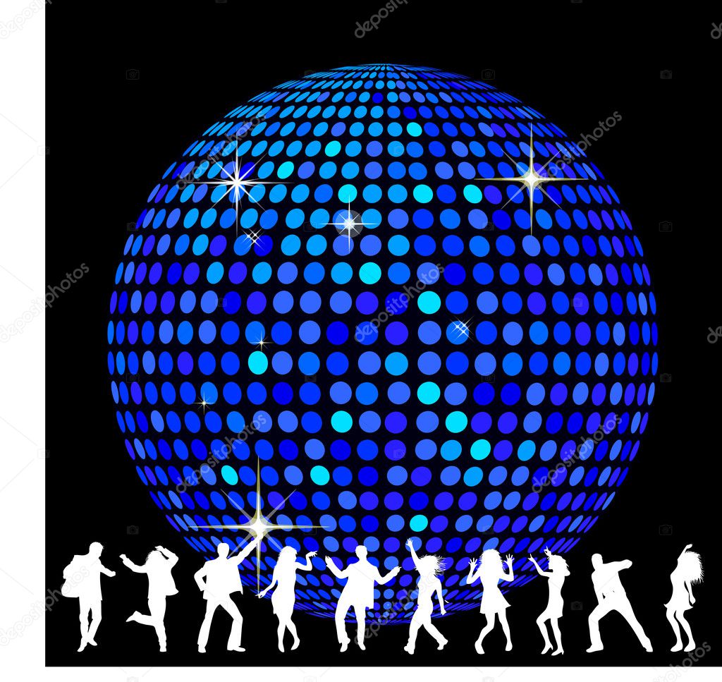 Disco Ball and dancing — Stock Photo © michanolimit #2843093