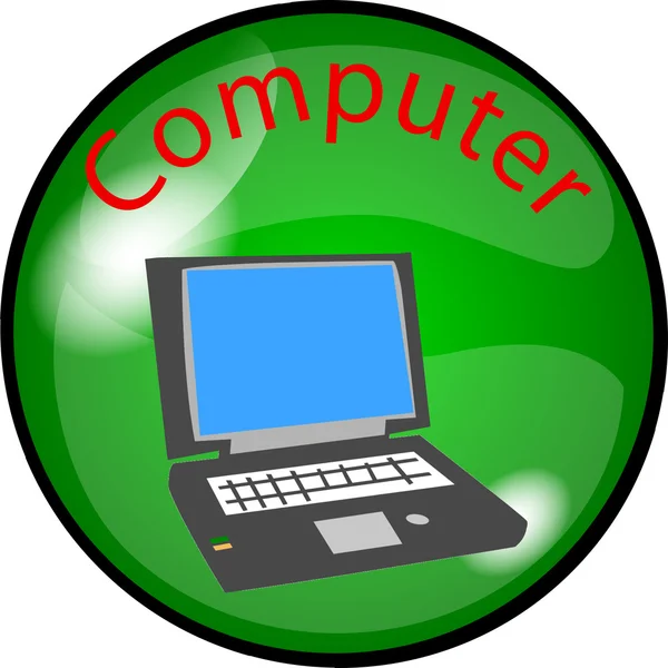 Computador de botão — Fotografia de Stock