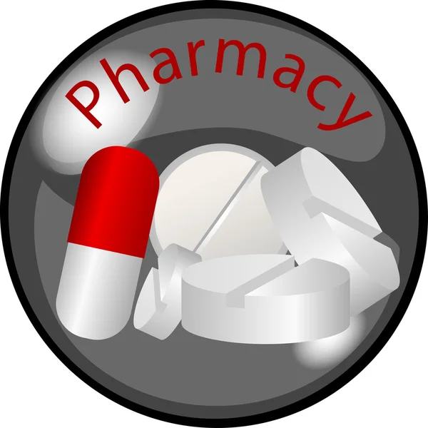 Button Pharmacy — Stock Photo, Image