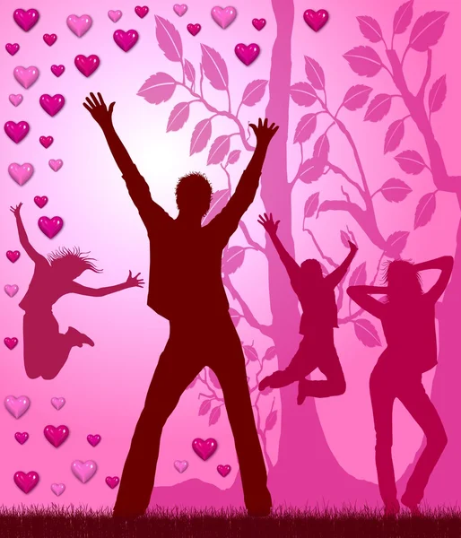 Cartaz de festa do amor — Fotografia de Stock