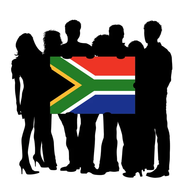 南アフリカ共和国の旗を — ストック写真