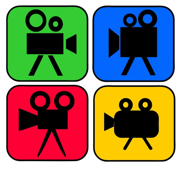 Movie Camera Signs — Stock Photo, Image