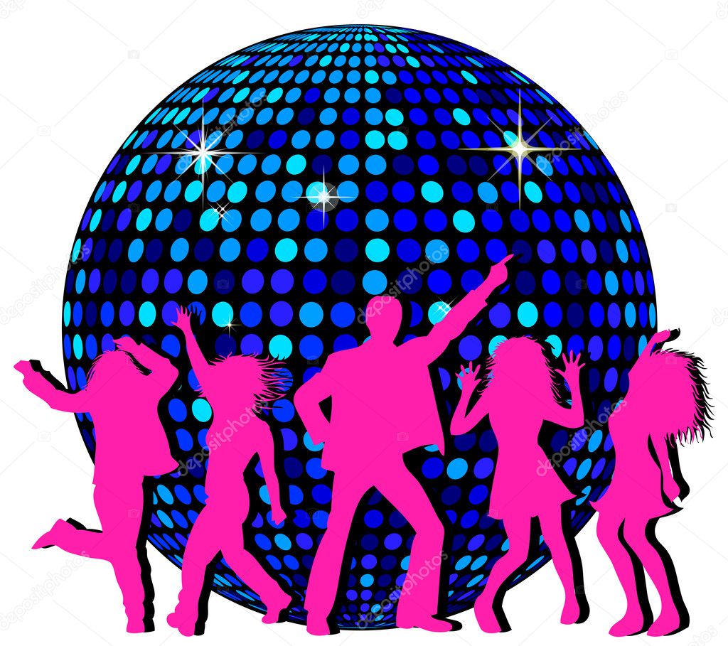 Disco Ball and dancing ⬇ Stock Photo, Image by © michanolimit #2922025