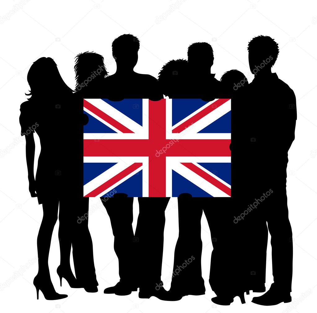 with a Flag of United Kingdom