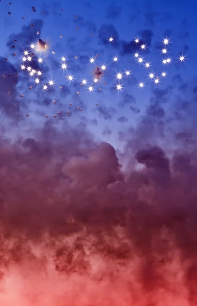 Yıldız parlayan — Stok fotoğraf