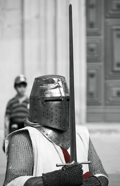 Crusader & kard — Stock Fotó