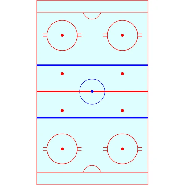 stock vector Hockey field