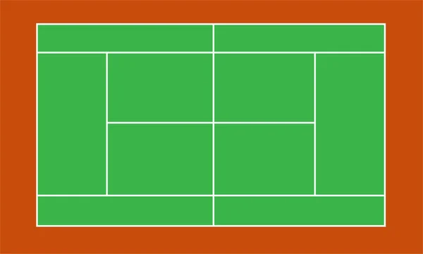 stock vector Tennis court