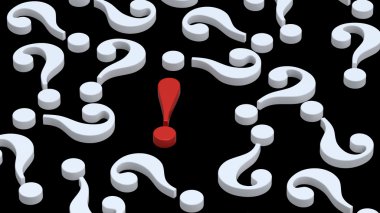 Question marks with exclamation sign clipart