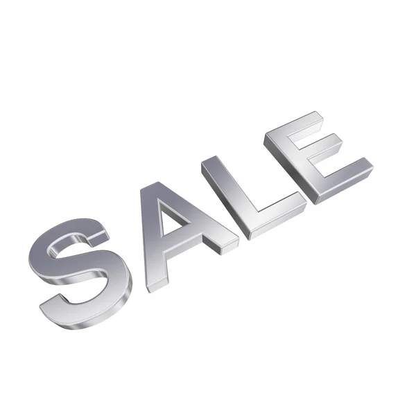 Sale - chrome sign — Stock Photo, Image