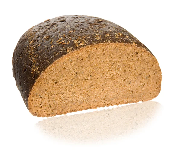 One Half of black bread — Stock Photo, Image