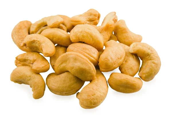 Handvol cashew — Stockfoto