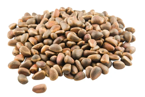 Handful of pine nuts — Stock Photo, Image