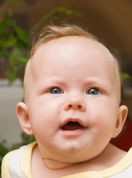 Glimlach van de baby — Stockfoto