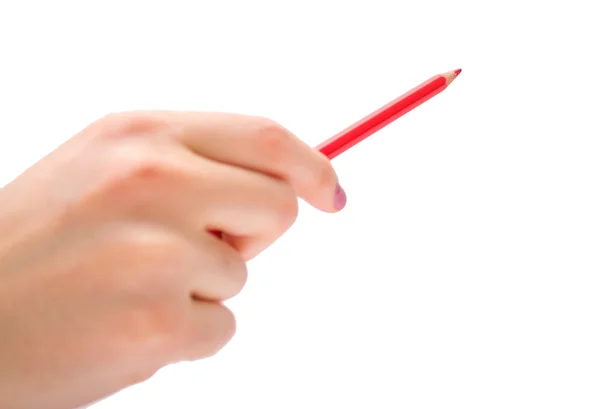 Kadın eli kalem tutan — Stok fotoğraf
