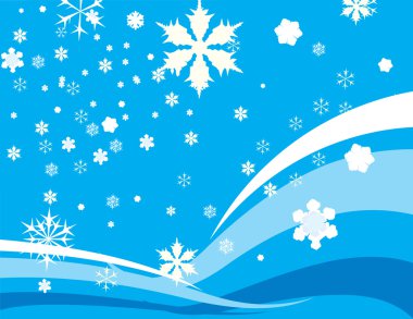 Winter backgeound with snow clipart