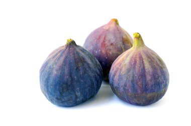 Fresh figs on white background clipart