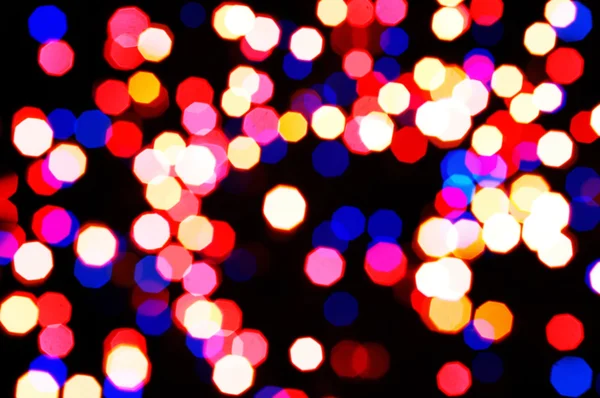 Lumières abstraites colorées de vacances — Photo