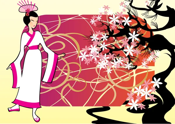 Японські жінки — стоковий вектор