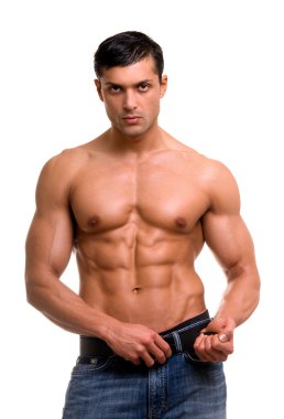 Muscular man. clipart