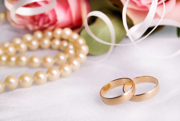 Anéis de casamento — Fotografia de Stock