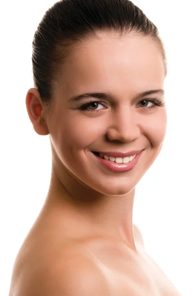 Sorridente giovane donna — Foto Stock