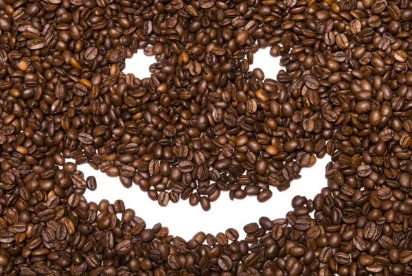 Кава посмішка — стокове фото