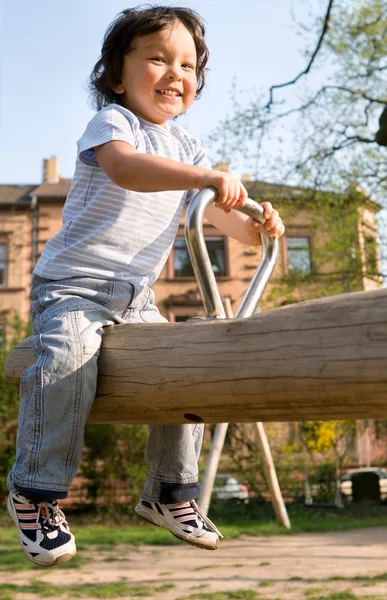 Little boy on a playground. — Stock Photo, Image