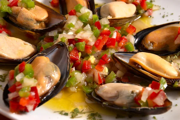 Mussel vinaigrette — Stock Photo, Image
