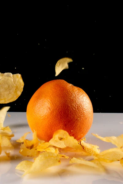 A szuperhős-grapefruit — Stock Fotó
