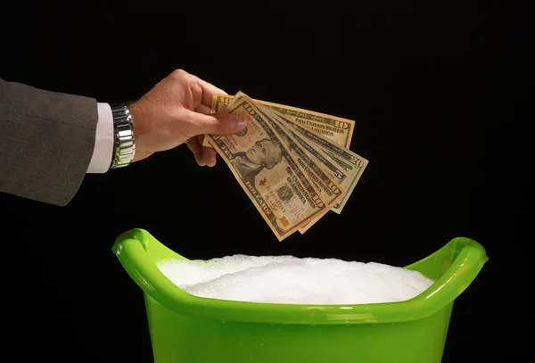 Отмывание денег — стоковое фото