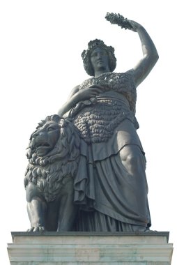 Statue of Bavaria clipart