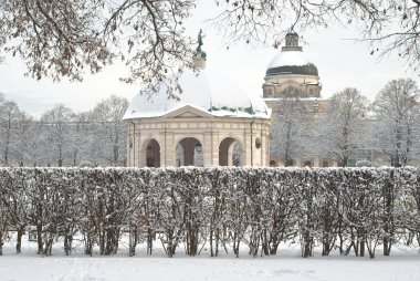 Winter Scene of the Hofgarden clipart