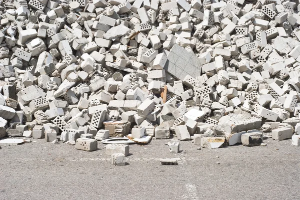 Escombros de alvenaria — Fotografia de Stock