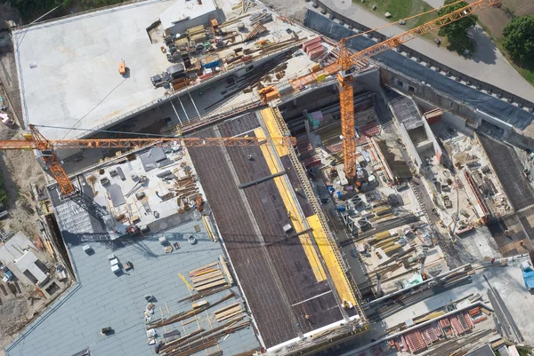 Aerial View of a Construction Site — Stock Photo, Image