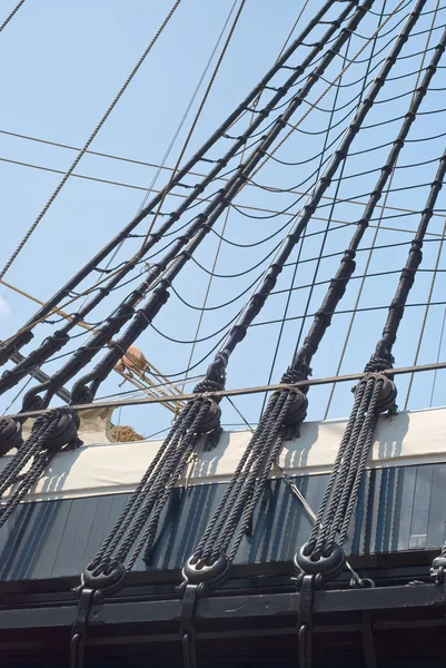 帆船的操纵杆 — 图库照片
