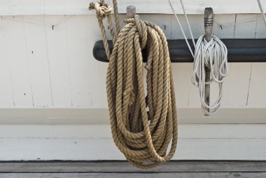 Rigging of a Sailing Ship clipart