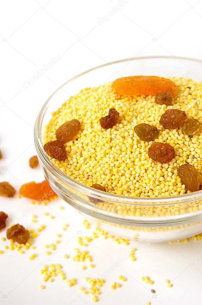 Millet and dried fruits