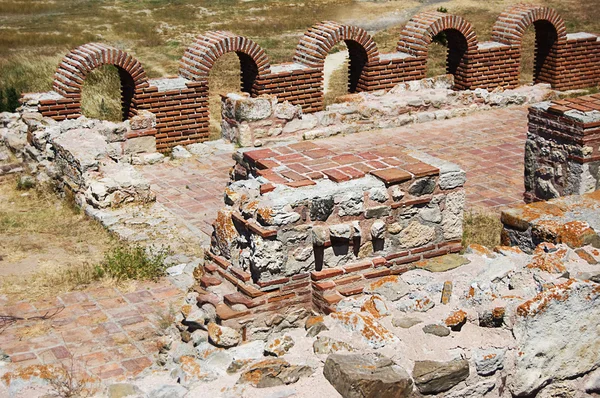 Starożytne stary zamek ściana — Zdjęcie stockowe