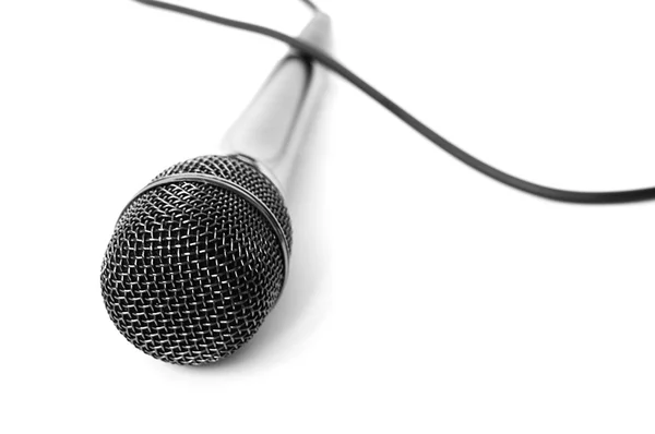 Microfone isolado — Fotografia de Stock