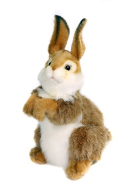 Brown toy rabbit clipart