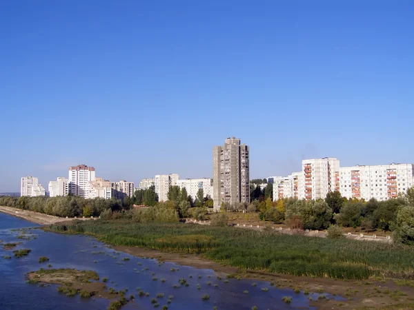 Рибниця місто в молдавському Дністер — стокове фото