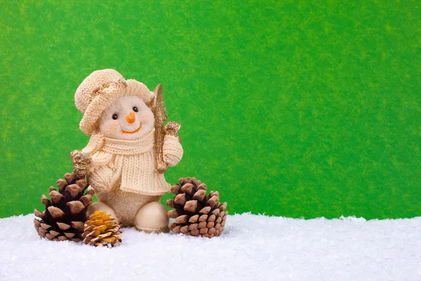Figura muñeco de nieve — Foto de Stock