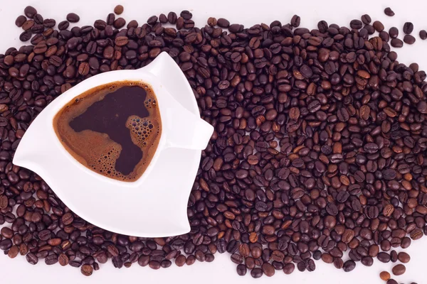 Kaffee auf Kaffeebalken — Stockfoto