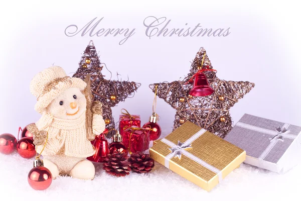 Roztomilý vánoční karta, pozadí — Stock fotografie