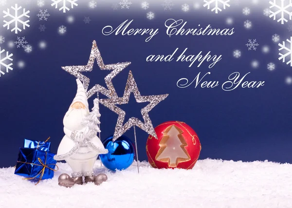 Vánoce a nový rok karta — Stock fotografie