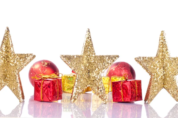 Navidad estrellas doradas — Foto de Stock