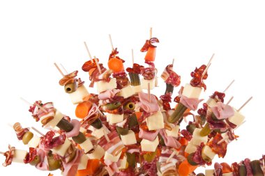 lezzetli yemek çubukları üzerinde