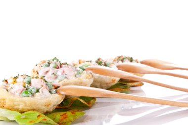 tortilla ve kaşık salatası